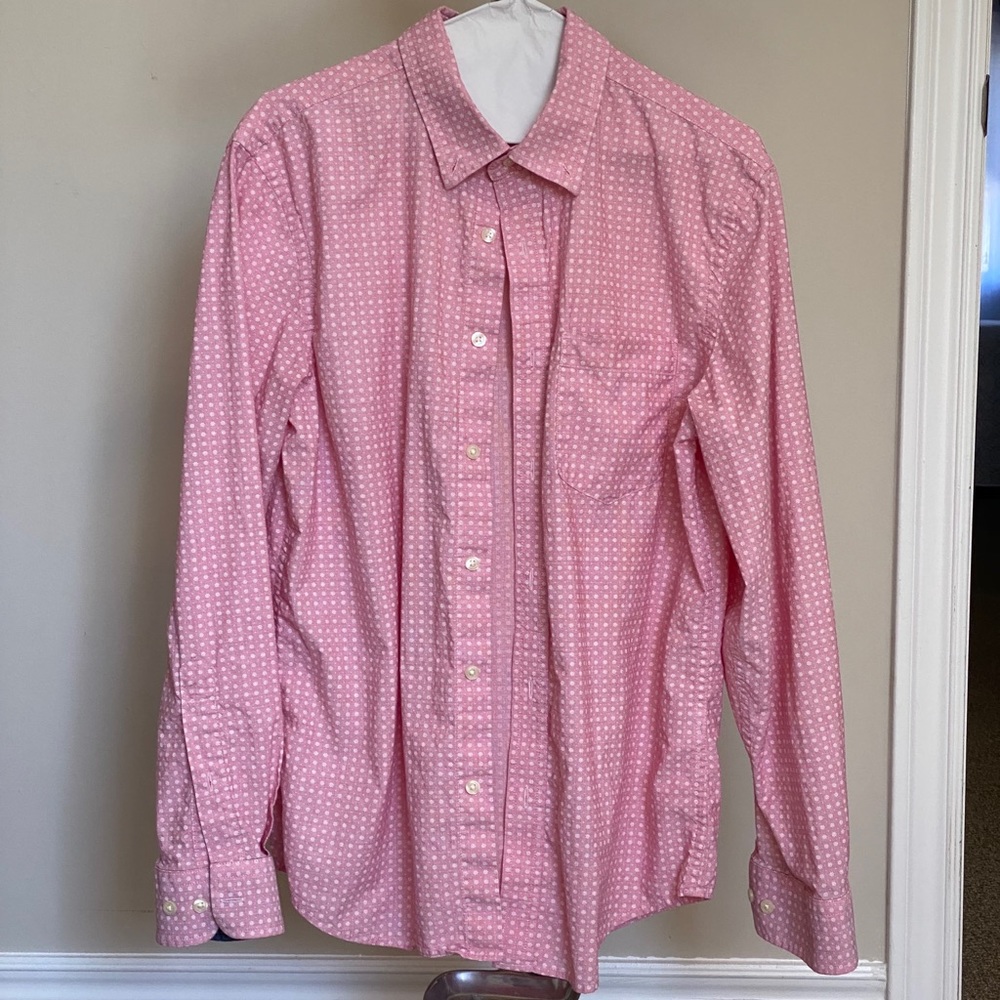 Banana Republic 100% Cotton Untucked Button-Up